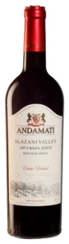 Andamati Alazani Valley 11% 0,75 czerwone półsłodkie