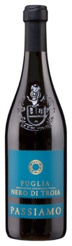 Passiamo Nero Di Troja Puglia 14,5% 0,75 czerwone półwytrawne