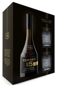Torres 15YO 40% 0,7 + 2 szklanki