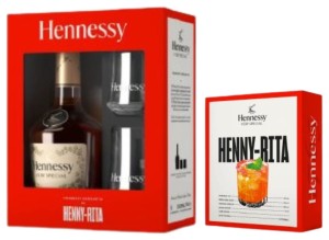 Hennessy VS 40% 0,7 + 2 szklanki