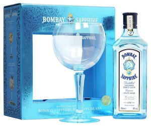 Bombay 40% 0,7 + kieliszek
