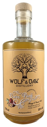 Wolf&amp;Oak Gin Owoc Pasji Mango&amp;Passion Fruit 38% 0,7