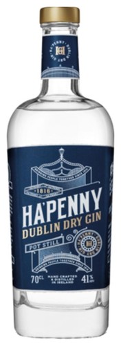 HA'PENNY DUBLIN DRY GIN 41% 0,7