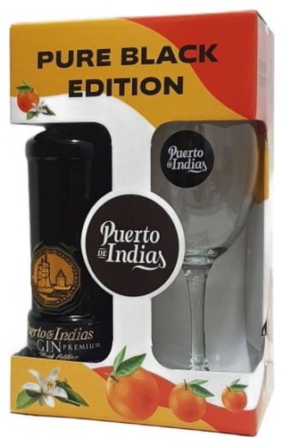 Puerto De Indias Black + Glass 40% 0,7