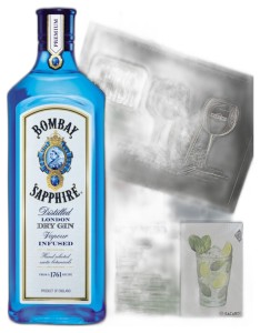 Bombay 40% 0,7 + książka z przepisami