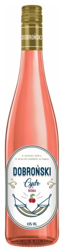DOBROŃSKI CYDR WIŚNIA 4.5% 0,75