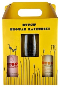 Bytów zestaw 2x0,5 BZW + szklanka (Melonowe + Truskawkowe)