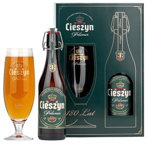 Cieszyn Zestaw Pilsner 180 Lat 1 x 0,5l + pokal