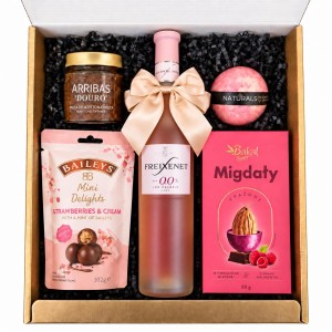 Zestaw prezentowy różowy bezalkoholowy Freixenet