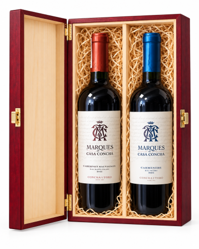 Luksusowa skrzynka win wytrawnych marques crmenere i cabarnet sauvignon.png
