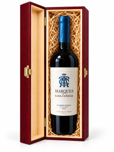 Marques de Casa Concha Carmenere 14% 0,75 C/W Drewniana Skrzynka