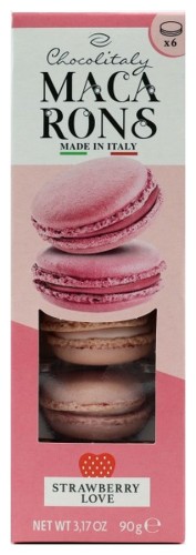 Chocolitaly Strawberry Macarons 90g