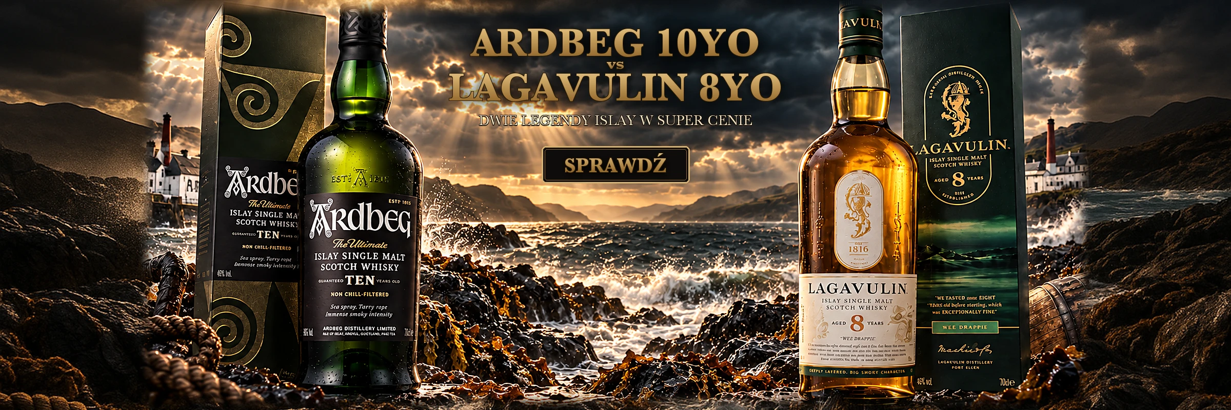 Ardbeg 10 vs Lagavulin 8 – pojedynek z Islay