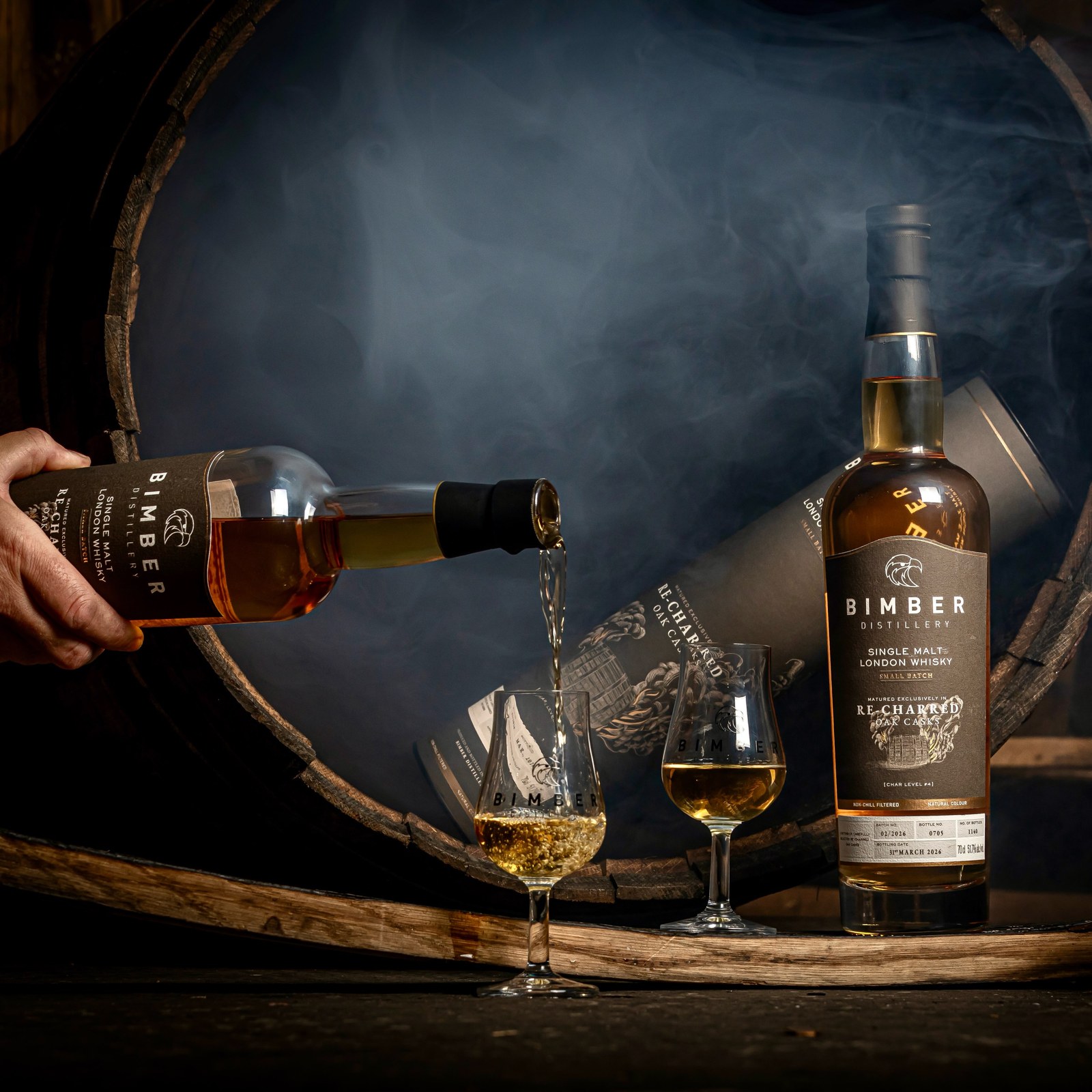 Bimber Re-charred Oak Casks w magazynie beczek